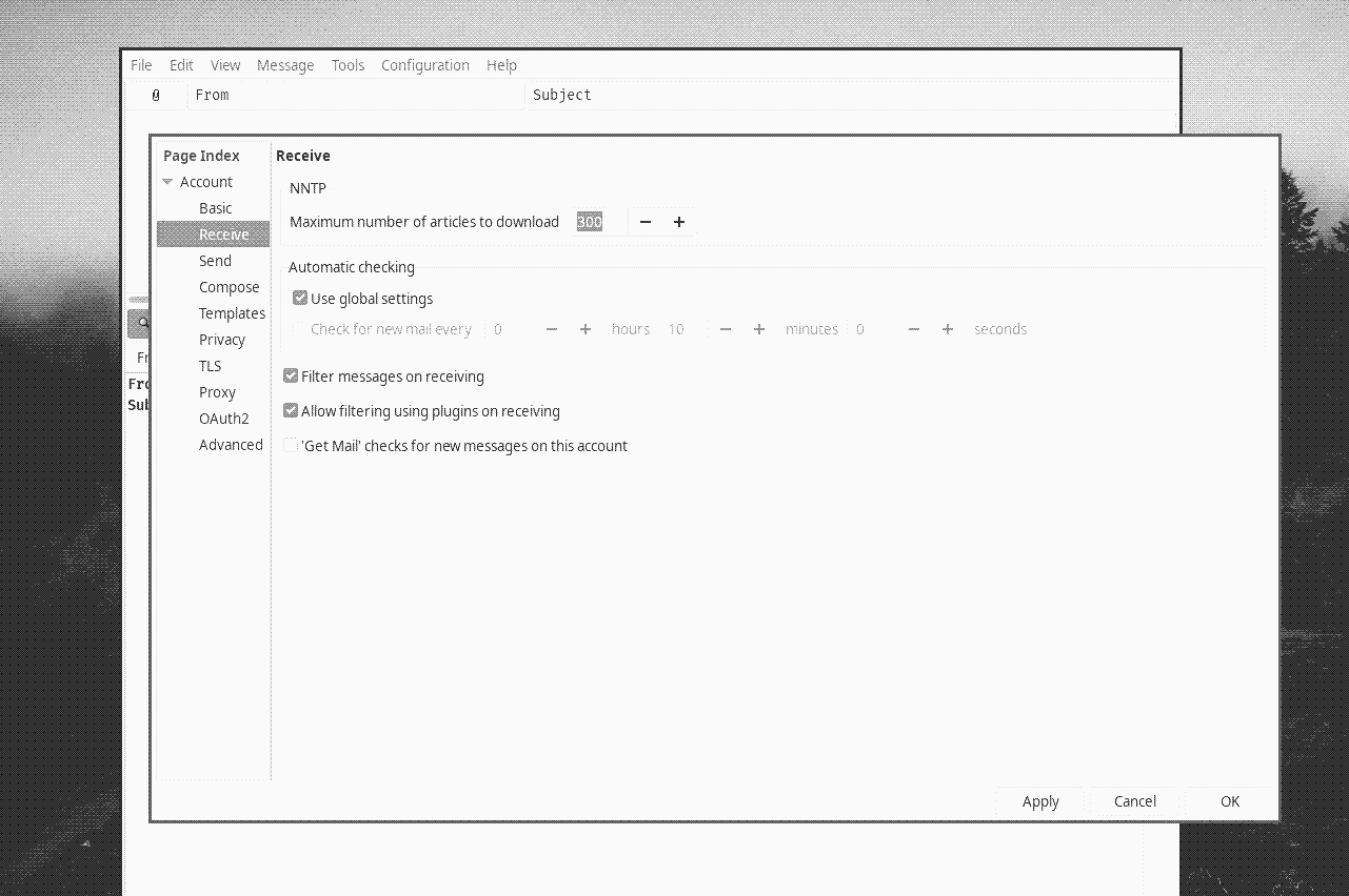 claws-mail screenshot