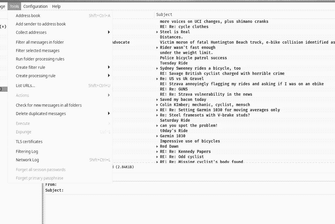 claws-mail screenshot
