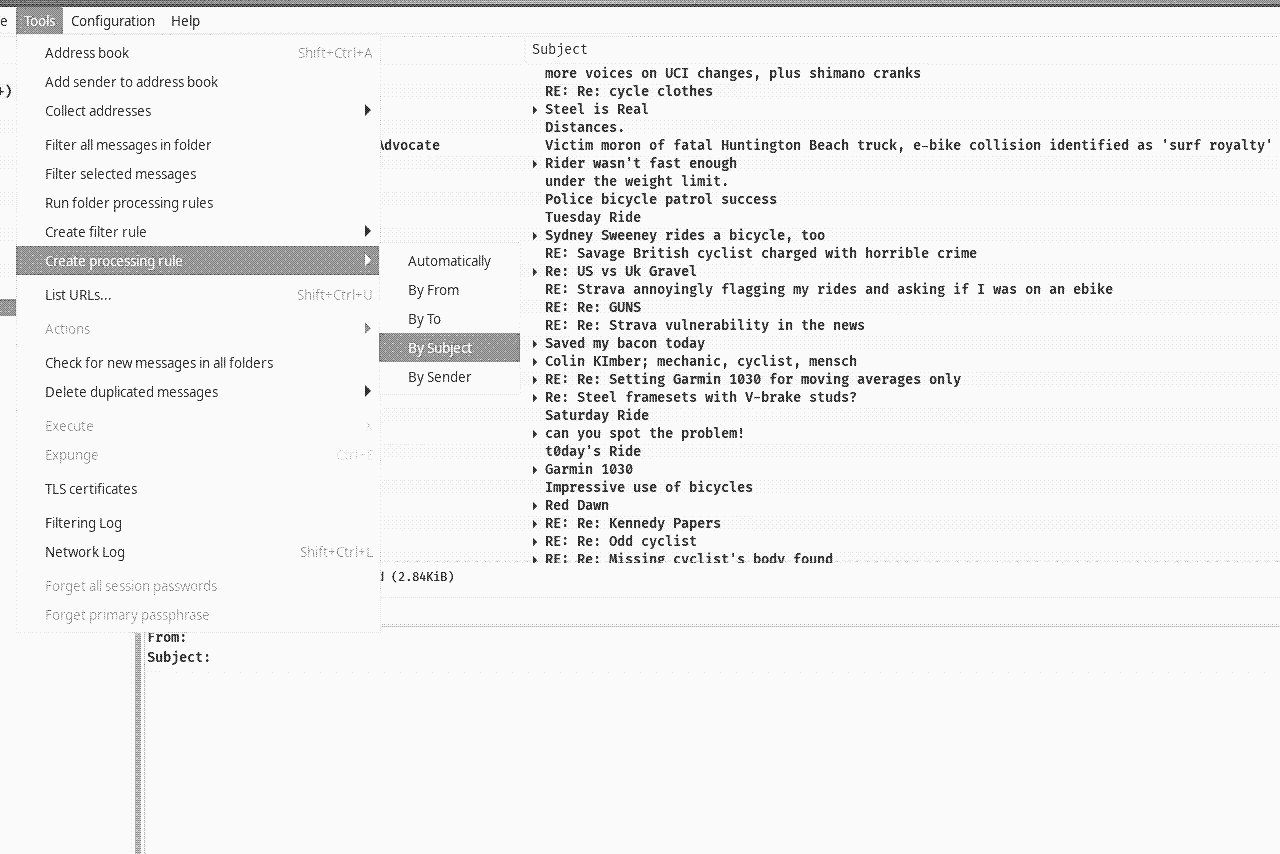 claws-mail screenshot
