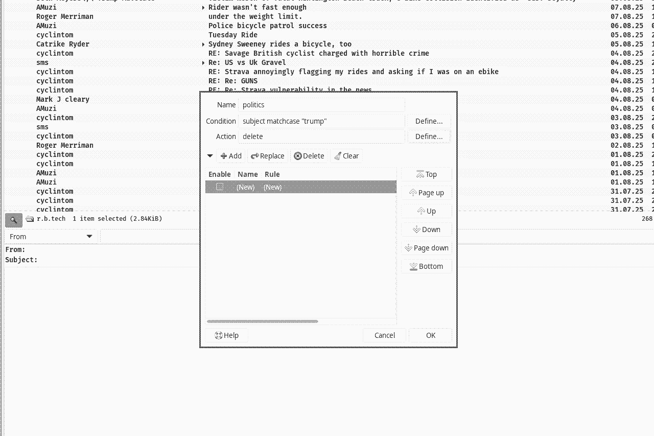 claws-mail screenshot