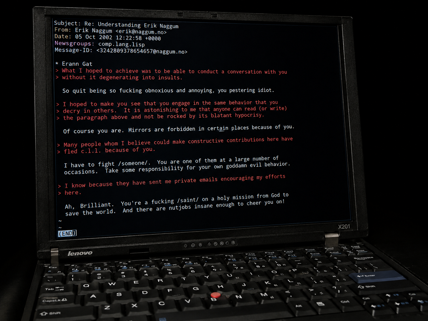 example of civil discussion on usenet